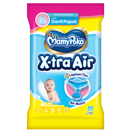 MamyPoko Baby Care Wipes Reguler Air Murni & Non alkohol